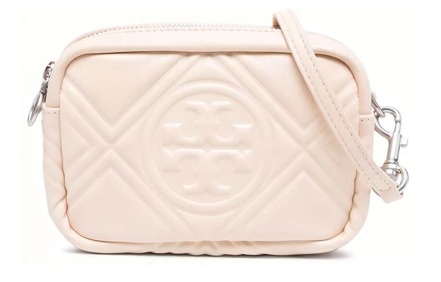 TORY BURCH Perry Sheepskin Handheld Shoulder Bag, Crossbody Bag Mini Women's White