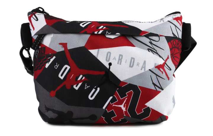 Jordan Jordan Polyester Shoulder Bag, Crossbody Bag, Fanny Pack, Sling Bag Unisex Black/Red