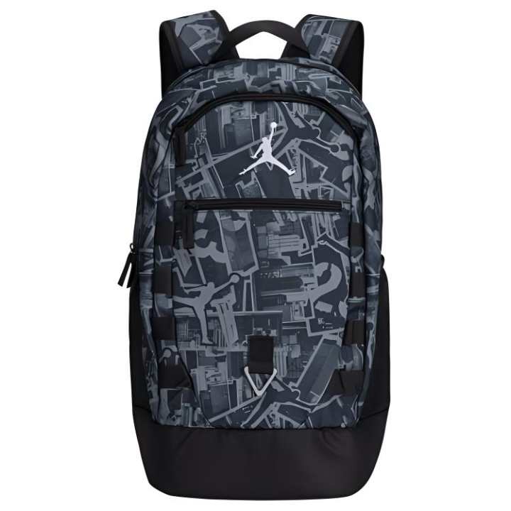 Jordan Jordan Polyester Backpack Regular Unisex Charcoal Black
