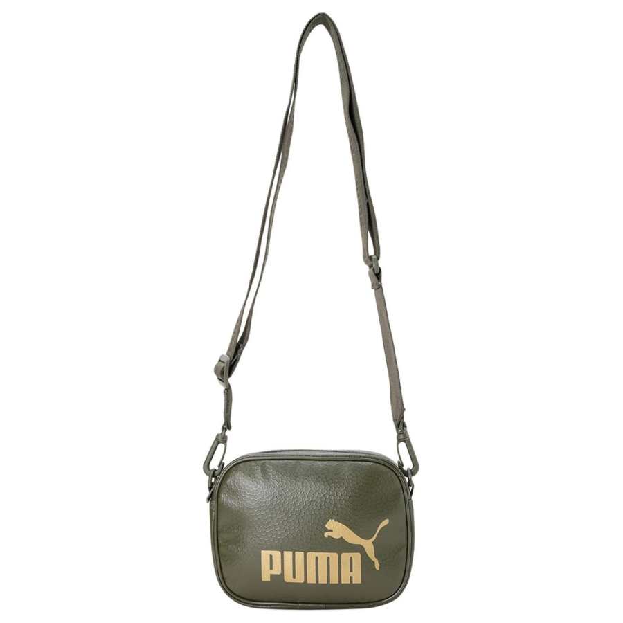 PUMA Leather Shoulder Bag, Crossbody Bag Regular Unisex Jasper