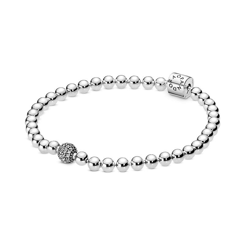 Pandora Women's Beads And Pave Bracelet