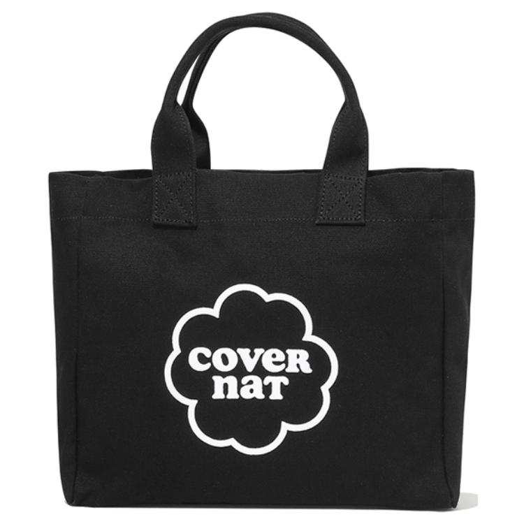 COVERNAT Cotton Tote Bag, Shopping Bag, Handbag Mini Women's Black