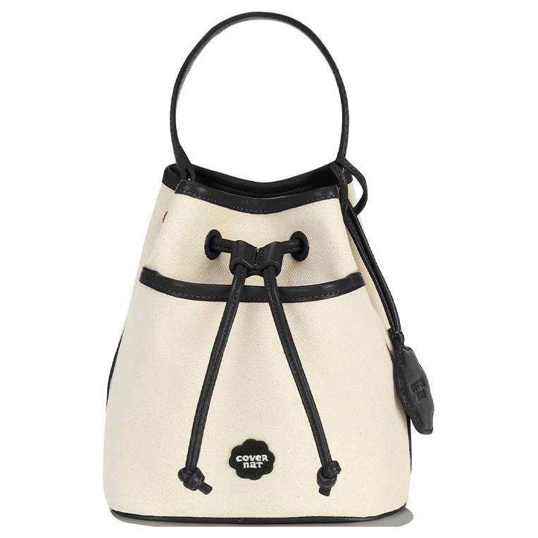 COVERNAT Cotton Bucket Bag Handbag Small Women's Black
