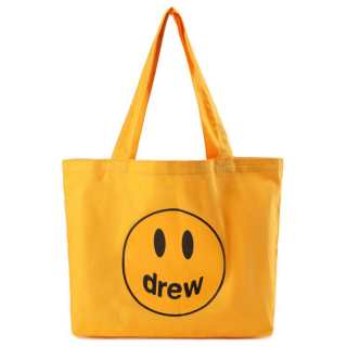 Drew House Cotton Tote Bag, Shopping Bag, Shoulder Bag, Handbag Regular Unisex Gold