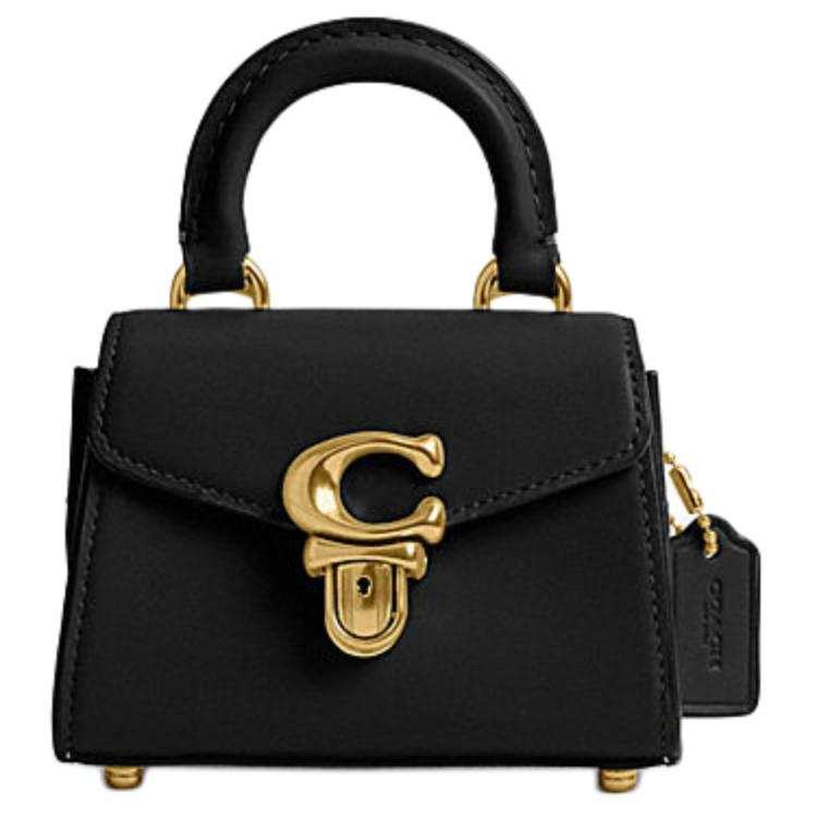 COACH Sammy Cow Leather Crossbody Handbag Mini Women's Black