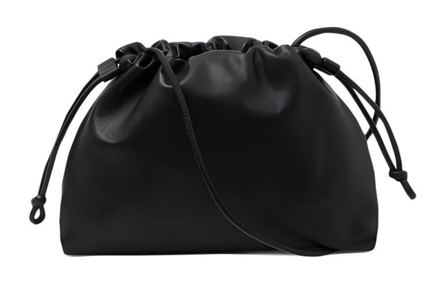COS Sheepskin Crossbody Bag, Shoulder Bag Regular Women's Black