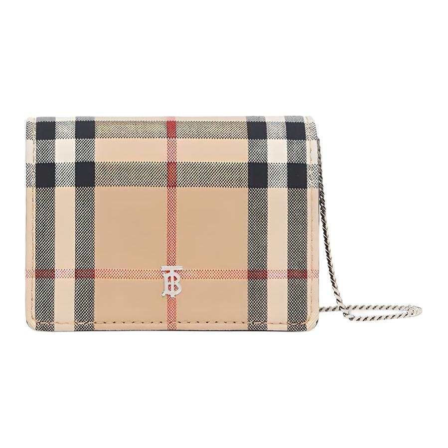 Burberry Vintage Check Card Case Crossbody Bag Women's
