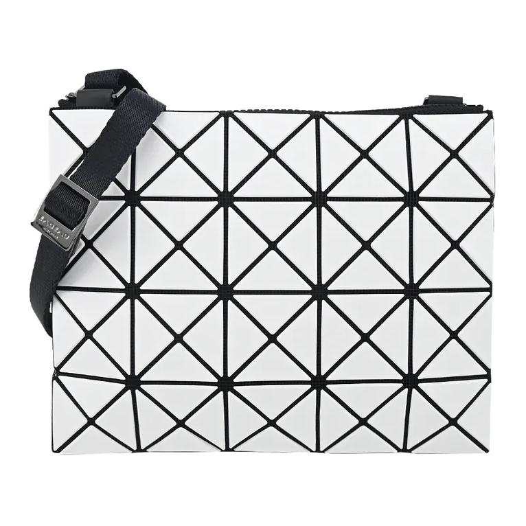 ISSEY MIYAKE Polyvinyl Chloride Resin Shoulder Bag, Crossbody Bag Women's White & Black