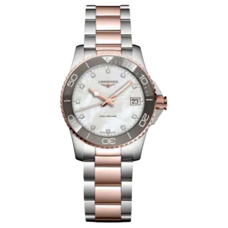LONGINES Comcast Diving Collection Quartz Movement 300m Waterproof Women's Watch 32mm White Dial