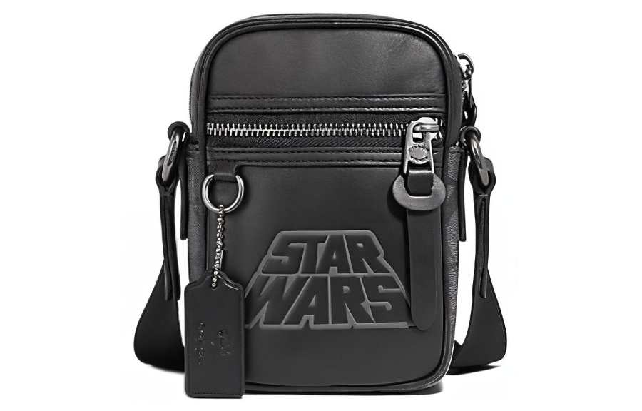 COACH Star Wars Xingji Battle, Collaboration Terrain Cow Leather Crossbody Bags Mini Men's Black