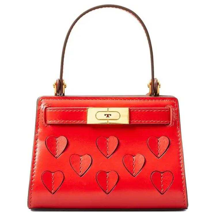 TORY BURCH Lee Radziwill Nano Leather Handbag Women's Red