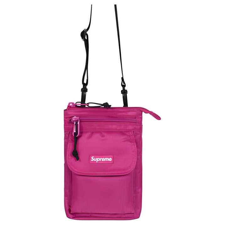 Supreme Supreme FW19 Nylon Crossbody Bag, Shoulder Bag Unisex Rose Red