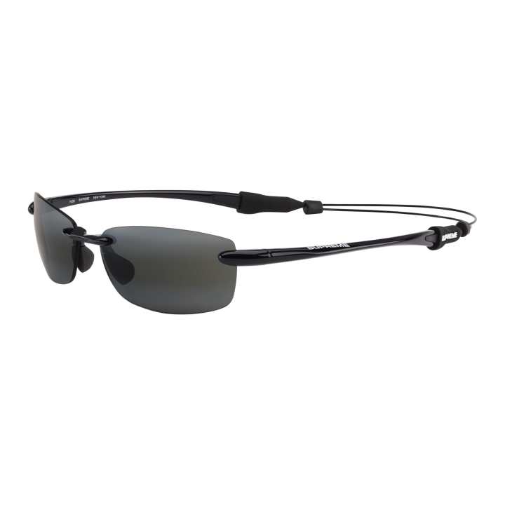 Supreme Supreme Injection Molding Rectangular Sunglasses Unisex Black