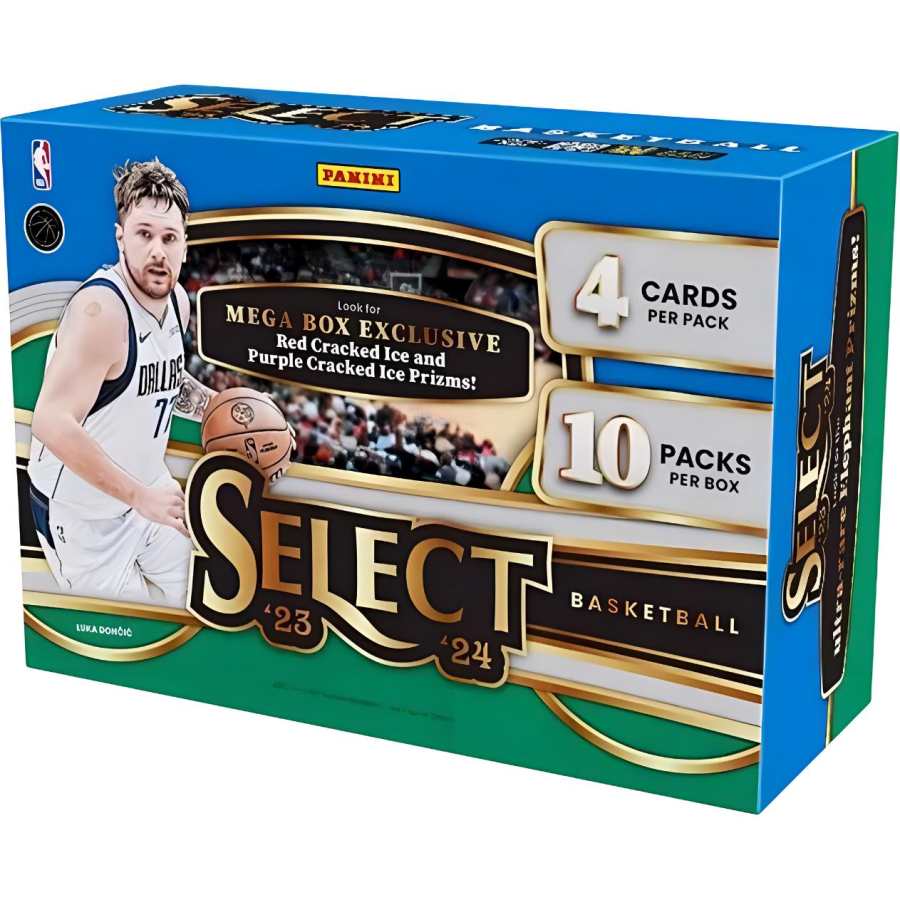 PANINI 2023 PANINI Select Basketball Mega Box Red/Purple Cracked Ice Prizms 4x