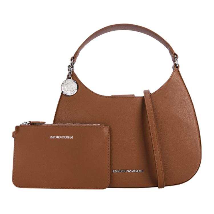 EMPORIO ARMANI Polyester Portable Crossbody Bag, Shoulder Bag Women's Light Yellow