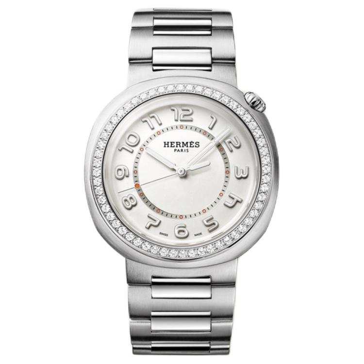 HERMES Wrist Watches Automatic Mechanical Movement Stainless Steel Strap 36mm Silver Dial Unisex