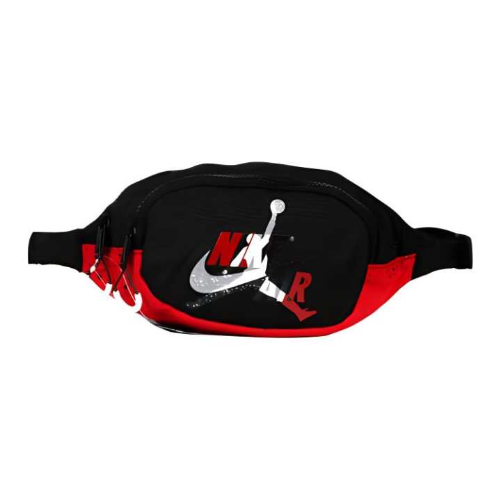 Jordan Jordan Polyester Sling Bag, Crossbody Bag, Fanny Pack Regular Unisex Red Black Multicolor