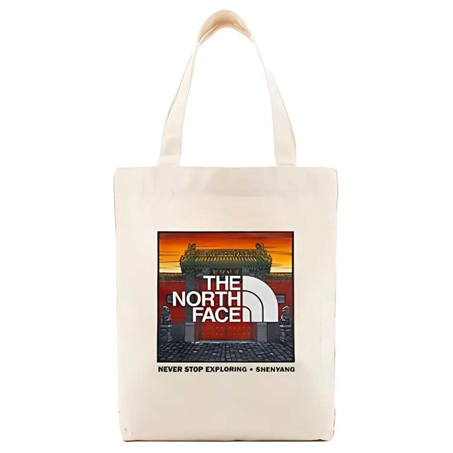 THE NORTH FACE Outdoor Bags Cotton Ecru Unisex