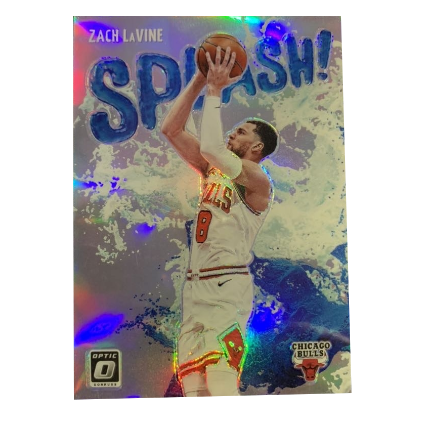 PANINI Zach LaVine 2021 22 Durex Optic Silver Card, Splash Special Card, Star Card, Card Collection Pass Sports Cards