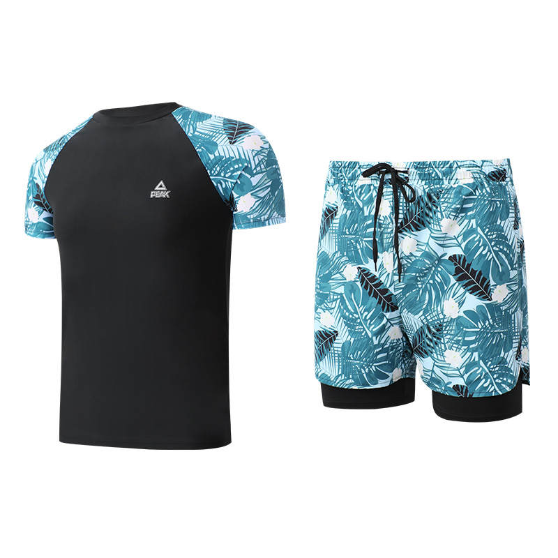PEAK PEAK Swimming Sets Men's Black Green