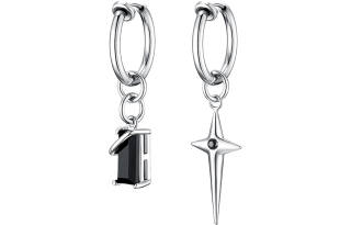 BYG 925 Sterling Silver With Zircon Titanium Steel Clip On Earrings Unisex