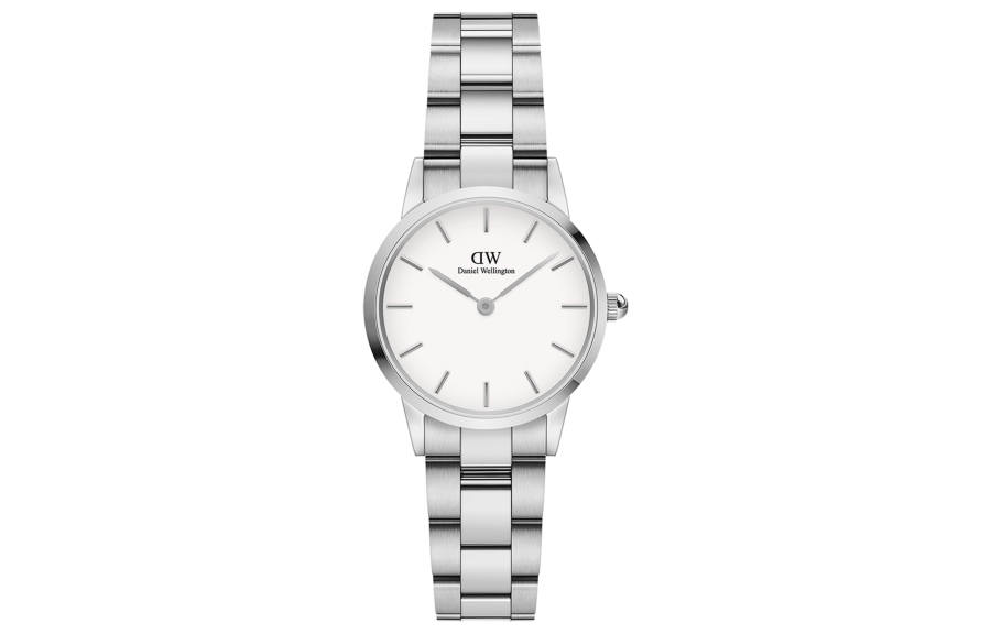 DW/DanielWellington Daniel Wellington ICONIC Collection Wrist Watches Quartz Movement Stainless Steel Watchband White Dial Women's Watch