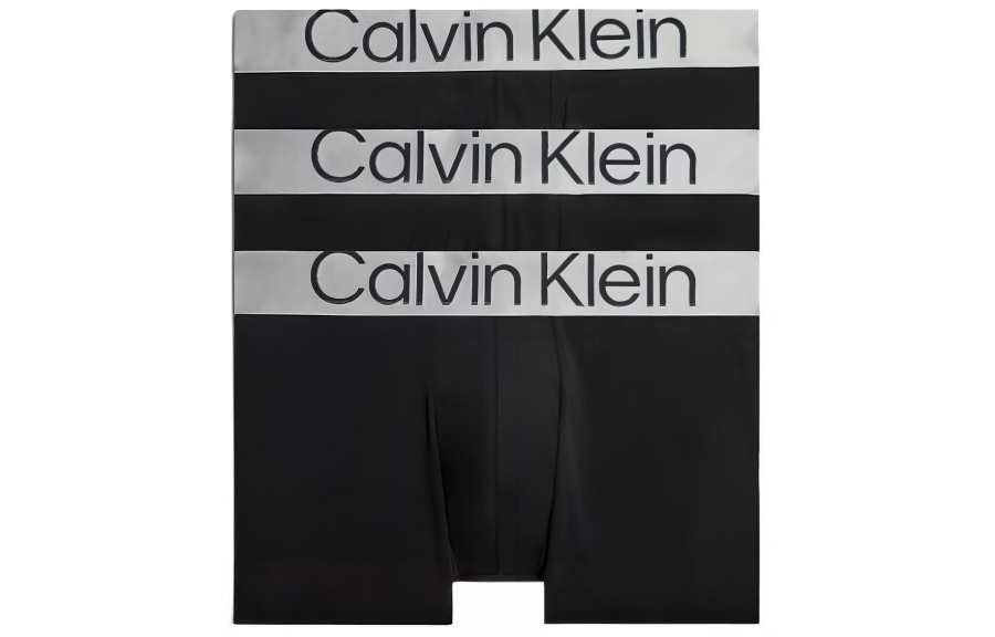 CALVIN KLEIN TRUNK 3PK Underpants Europe Version Men's 3 Pack Black