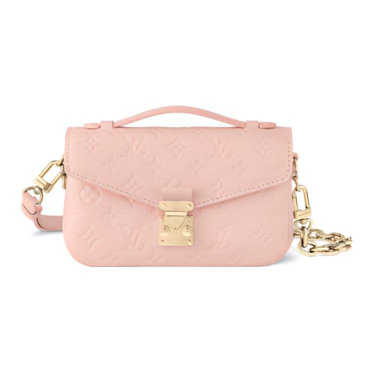 LOUIS VUITTON Pochette Metis Leather Messenger Bag, Crossbody Bag, Shoulder Bag Women's Pink