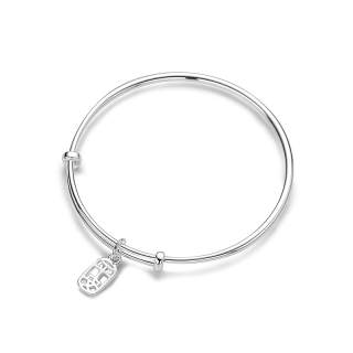 DAISY BEAUTY 999 Fine Silver Material Bangles Women's