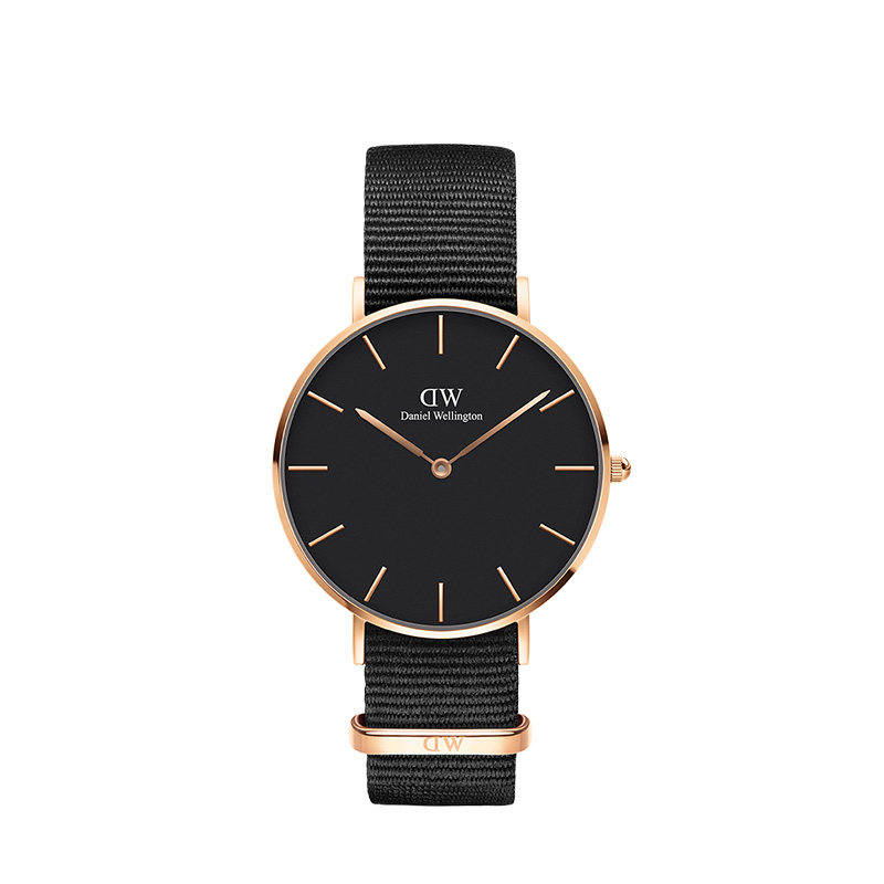 DW/DanielWellington Daniel Wellington Wrist Watches Quartz Movement 36mm Black Dial Men's Watches 30m Waterproof