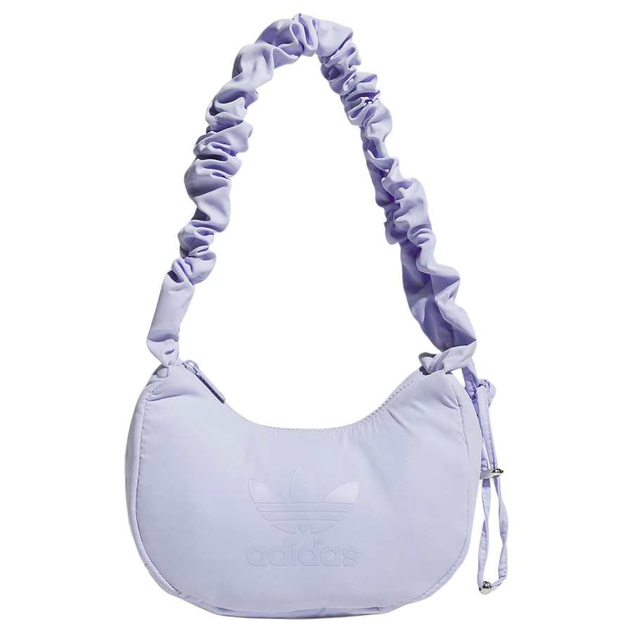 Adidas Originals Trefoil Nylon Cloud Bag, Portable Crossbody Bag, Shoulder Bag Small Unisex Light Purple