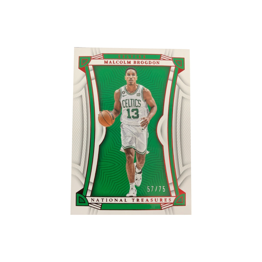 PANINI Brogdon 2022 23 National Treasures High End Collection, Celtics 57/75 Base Player Card, Card Condition Passed