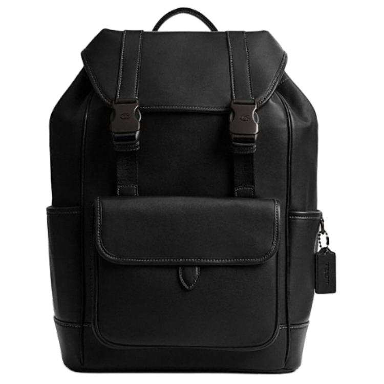 COACH COACH League Leather Backpack Large Men's Black
