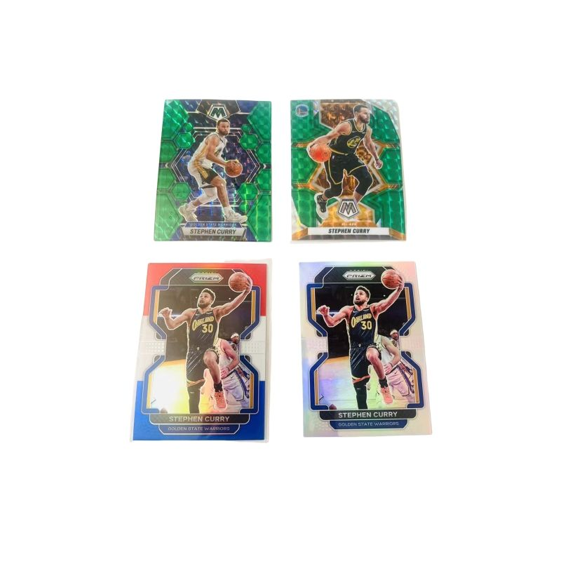 PANINI Stephen Curry Warriors, Refringence 4 Piece Combination, Player Card, Card Product Access Sports Cards 4 Pcs