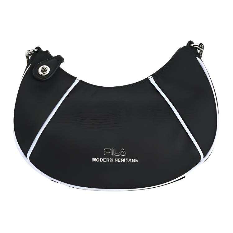 FILA Fabric Crossbody Bag, Shoulder Bag Women's Jet Black