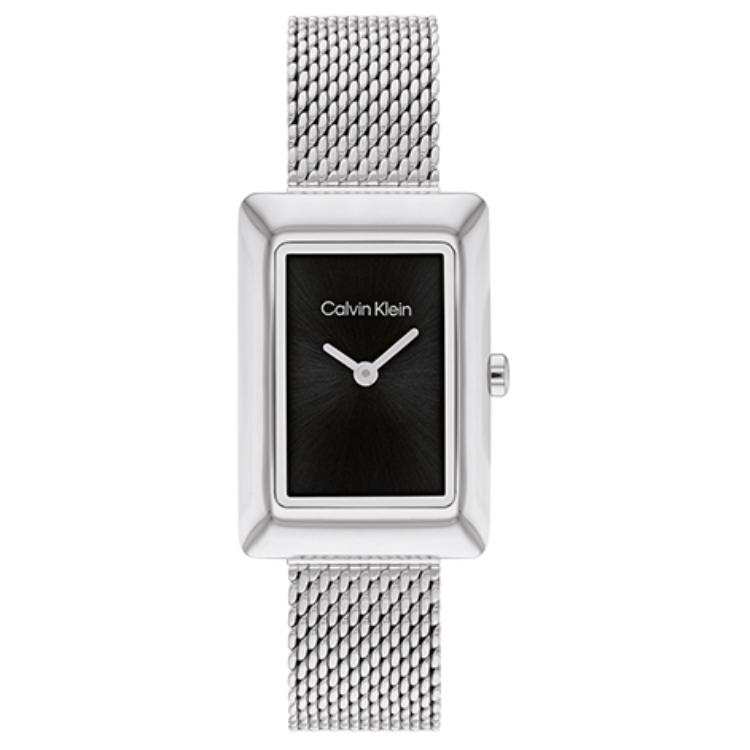 CALVIN KLEIN Wrist Watches Quartz Movement Stainless Steel Watchband Black Dial Women's Watch