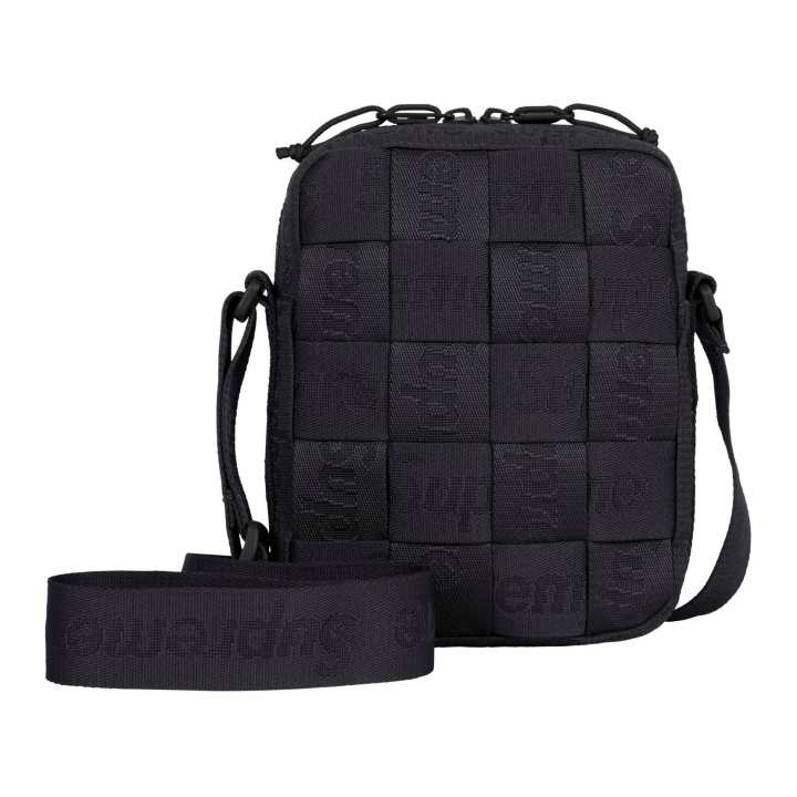 Supreme Supreme Jacquard Shoulder Bag, Crossbody Bag Regular Unisex Black