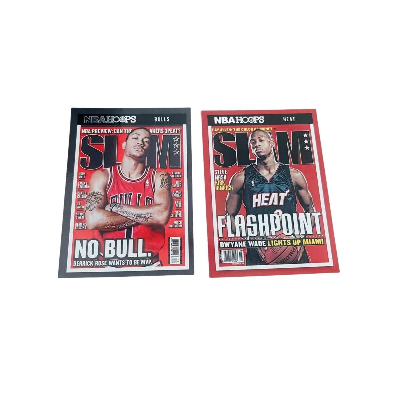 PANINI 21 22 Basketball NBA Wade, Rose, Magazine Special Edition Cards, Player Cards, Card Collection Pass Sports Cards
