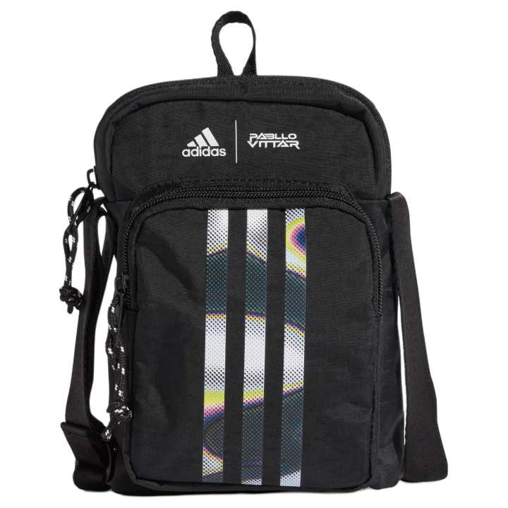 Adidas Adidas Recycled Nylon Shoulder Bag, Crossbody Bag Unisex Black
