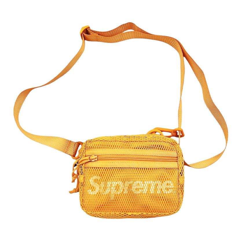 Supreme Supreme Mesh Cell Phone Pouch, Shoulder Bag, Crossbody Bag Unisex Yellow