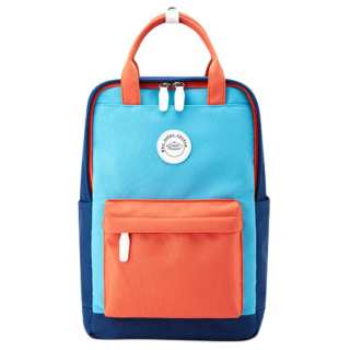 LANDCASE Fabric Backpack Medium Unisex Blue Green
