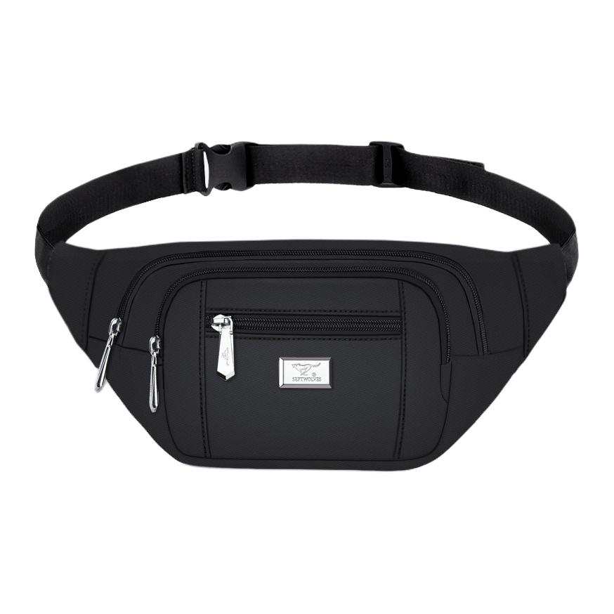 SEPTWOLVES Oxford Crossbody Bag, Sling Bag Men's Black