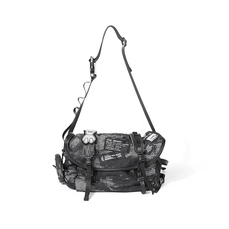 MASTER CANVAS MASTER CANVAS Fabric Crossbody Bags Unisex Black