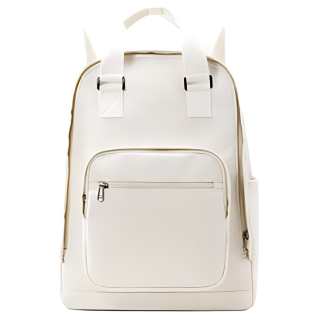 LANDCASE Fabric Backpack Men's Ecru/Black/Purple