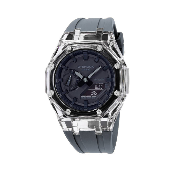 CASIO CASIO Unisex Liquid Crystal/Analog Dual Display Series Black Watch