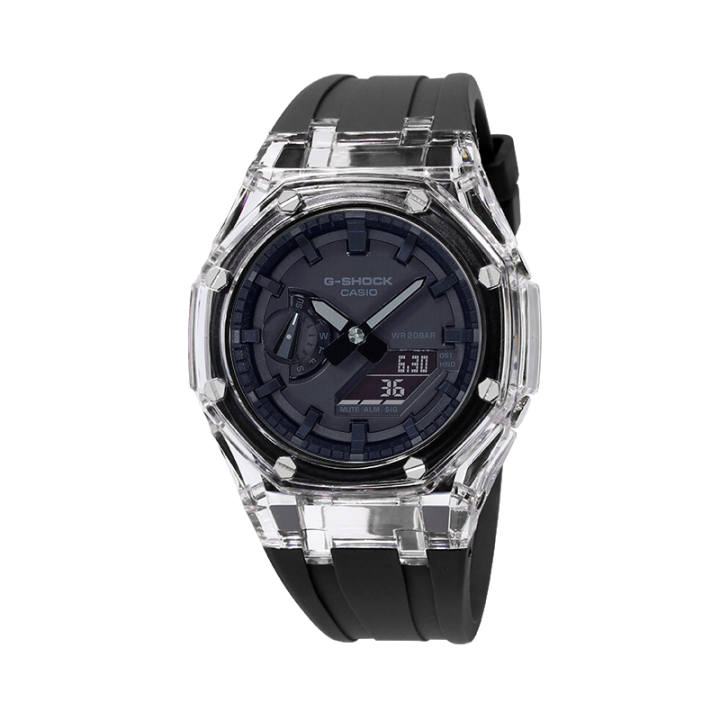 CASIO CASIO Unisex Liquid Crystal/Analog Dual Display Series Black Watch