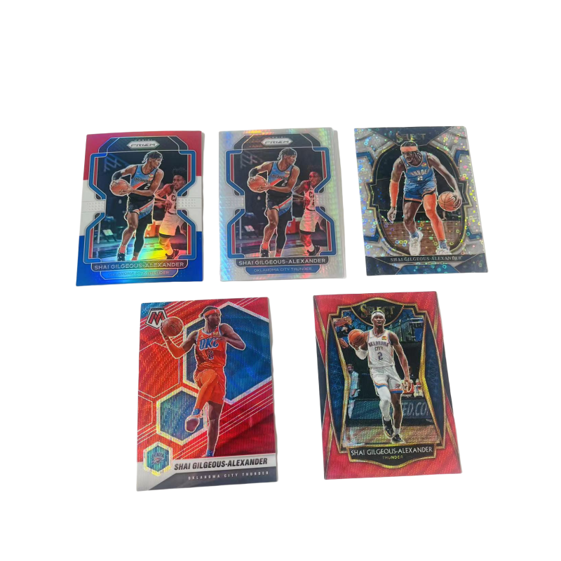 PANINI Thunder, Alexander, Refringence, Shai Gilgeous, Basketball Card, Card Product Access Sports Cards 5 Pcs