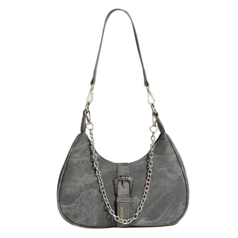 NOMK Pu Crossbody Bag, Shoulder Bag Women's Gray