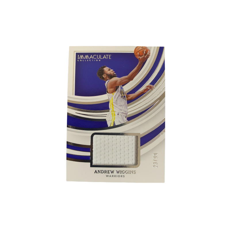 PANINI 2022 23 Imm Warriors, Wiggins GU Game Used Jersey 23/99 Parallel Player Card, Card Condition Pass Sports Cards