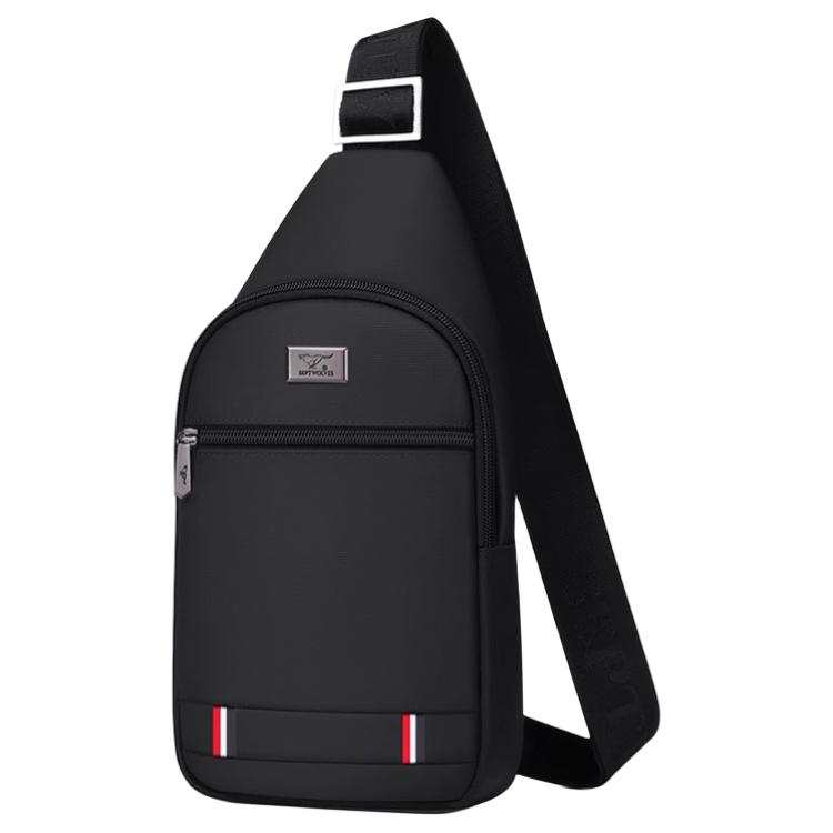 SEPTWOLVES Oxford Shoulder Bag, Crossbody Bag Medium Men's Black